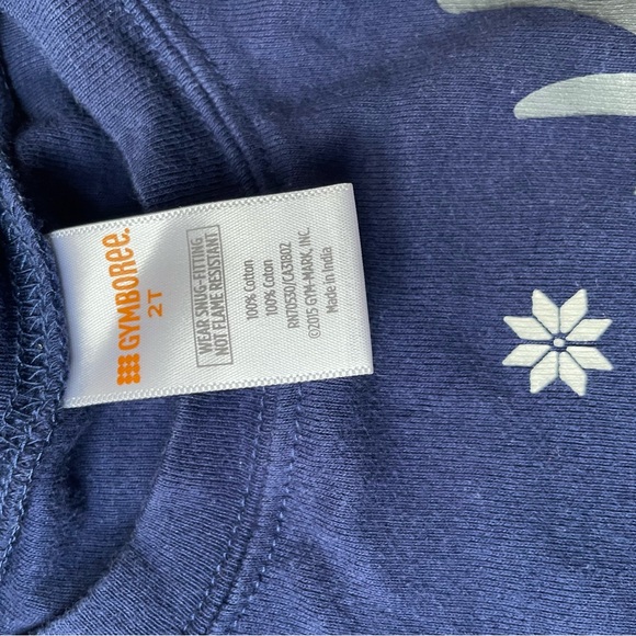 Let it Snow Gymboree 2T Holiday Reindeer pajamas -snug fit - Picture 5 of 6